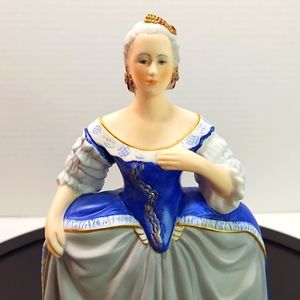 CATHERINE THE GREAT Porcelain Figure, 8.25 in. VTG 80s Franklin Mint